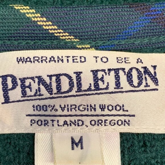 Pendleton Women's 100%‎ Wool Plaid Lined Button Up Cardigan Sweater Size M - Picture 7 of 11